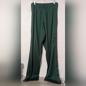 Green Tearaway Track Pants Alleson Athletic Adult Size L Grown-ish Snaps EUC